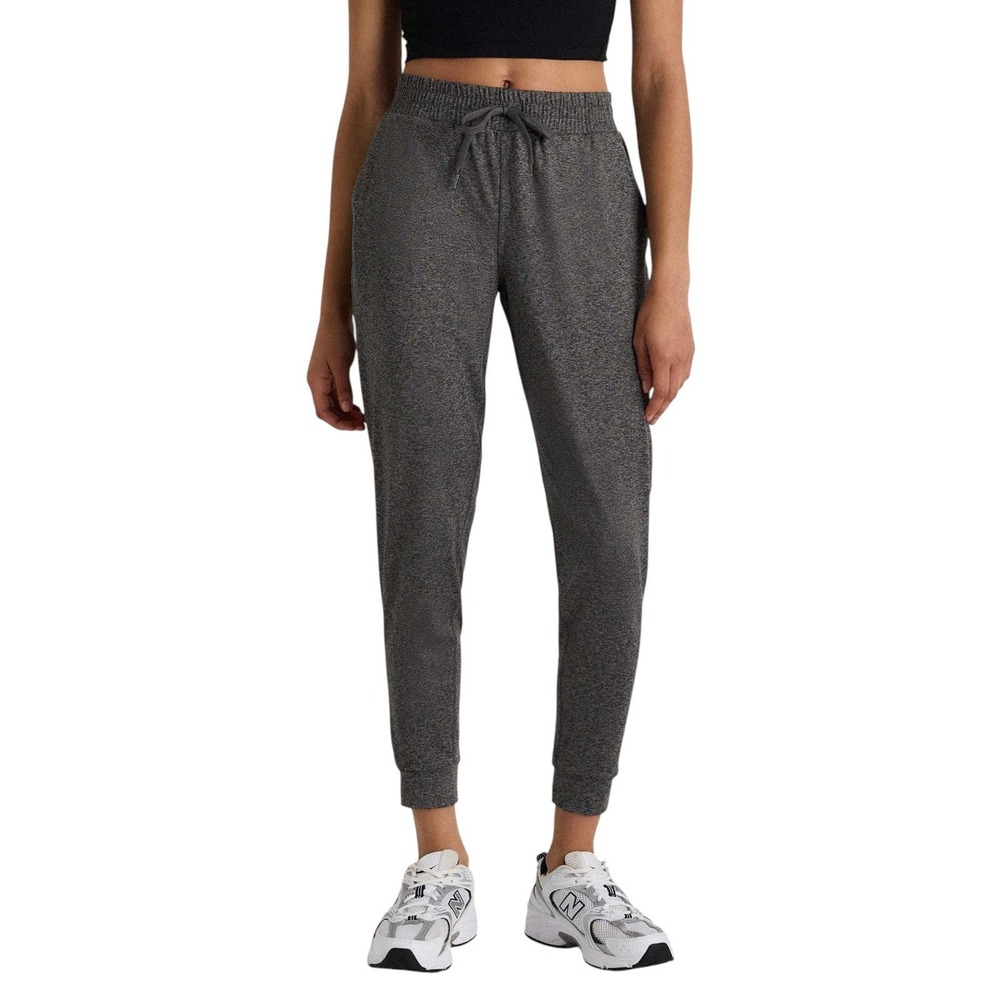 Quince Flowknit Mid-Rise Jogger Heather Grey Stretch Athleisure Loungewear XS
